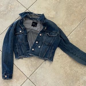 Zara Ragged Jean Jacket
